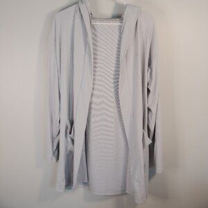 Woman's gray sweater